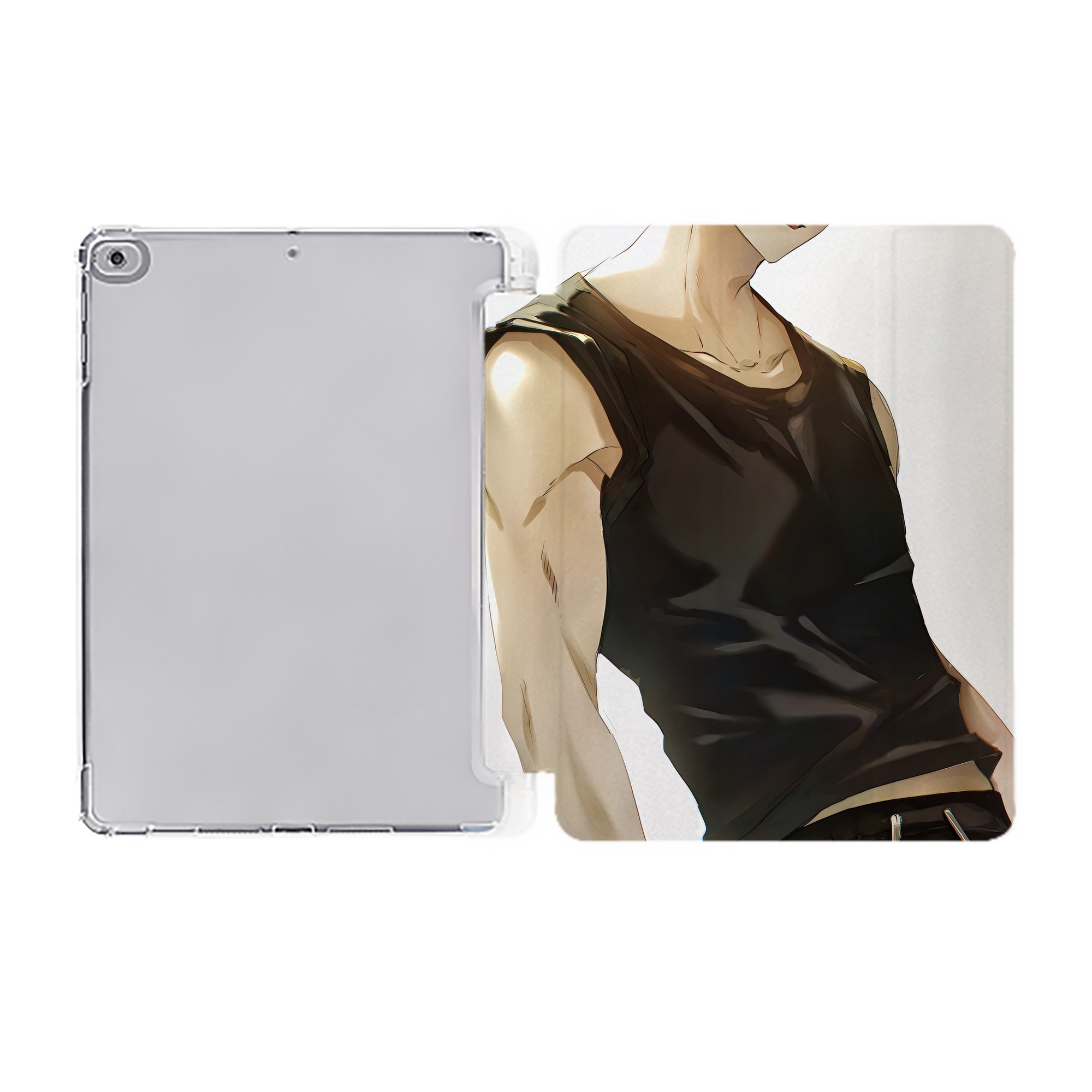 （画像用） ハイキュー!! Haikyu!! IPad ケース ペン収納付き 三つ折りスタンド PUレザー×シリコン 対応機種9.5/10.5/10.9インチ